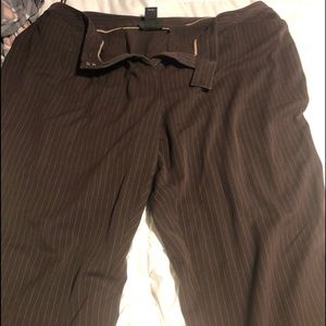 Style & Co brown with cream pin stripes size 22W